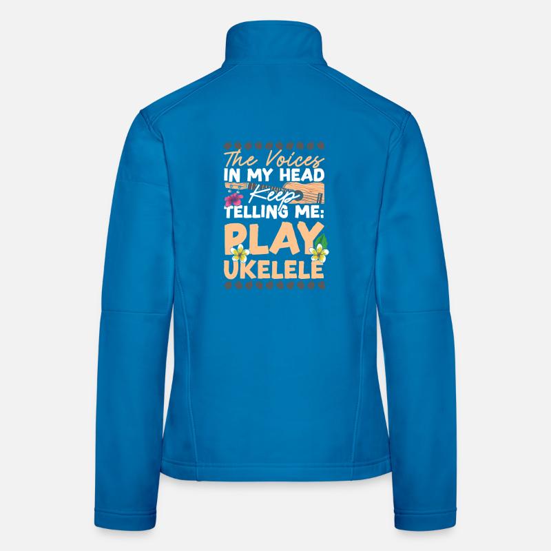 Ukulélé hawaïen uke Les voix dans Veste en tissu softshell Femme