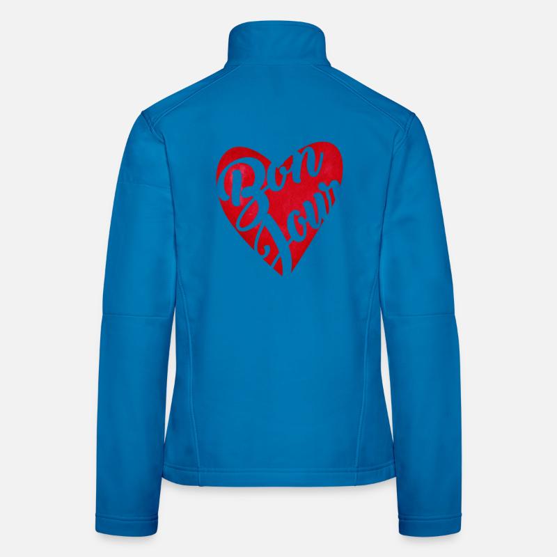 Hallo Rotes Herz – Hallo-Geschenk Frauen Softshelljacke