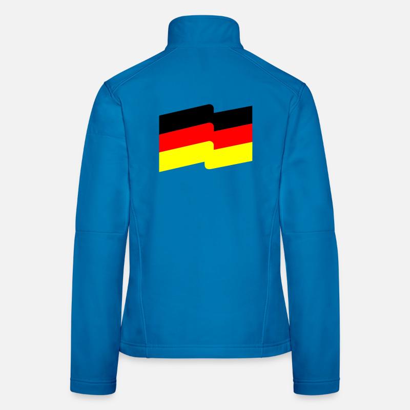 Drapeau Veste en tissu softshell Femme