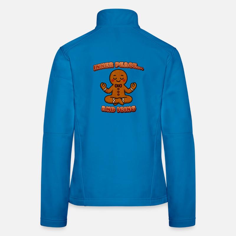 Inner Peace Gingerbread Meditationsfigur - Frauen Softshelljacke - Lichtblau