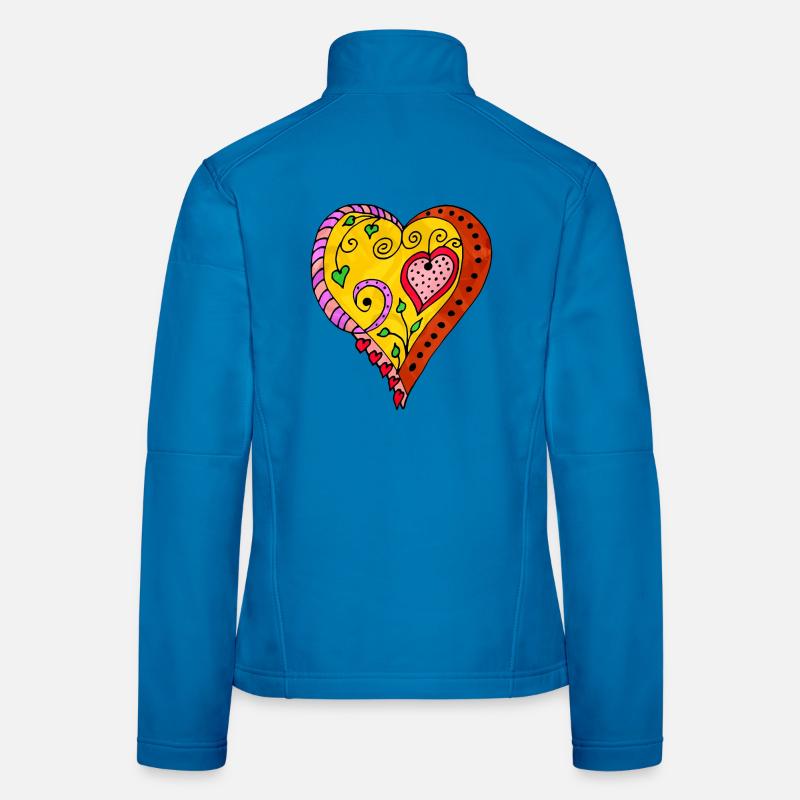 Herz Frauen Softshelljacke