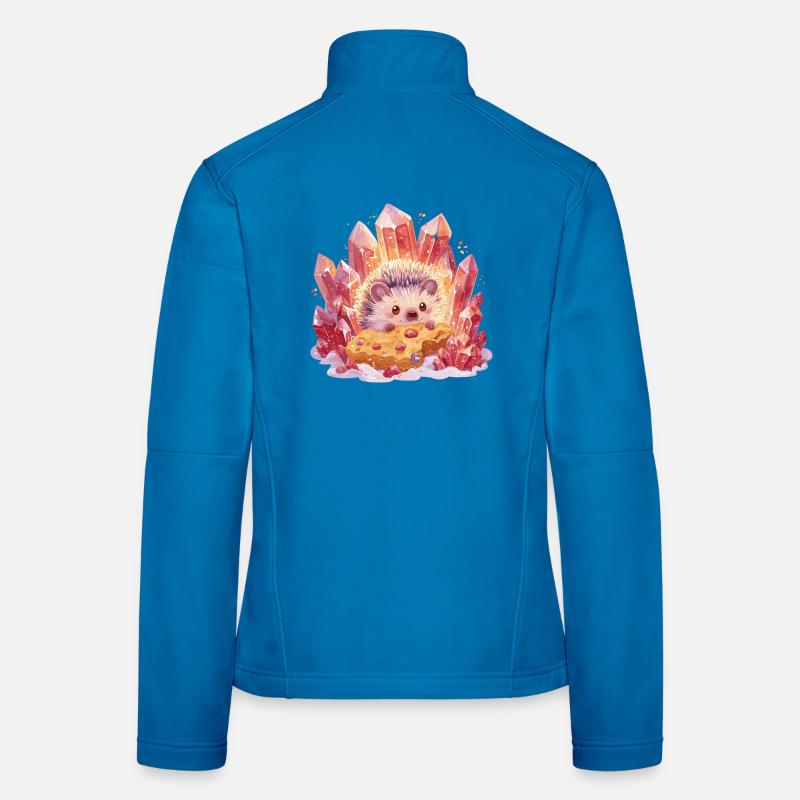 Kristall-Igel mit Cookie Frauen Softshelljacke