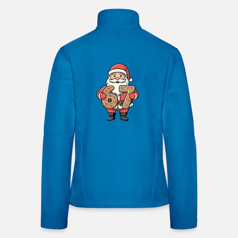 Santa 67 Meme Cookie Digits Women's Softshell Jacket