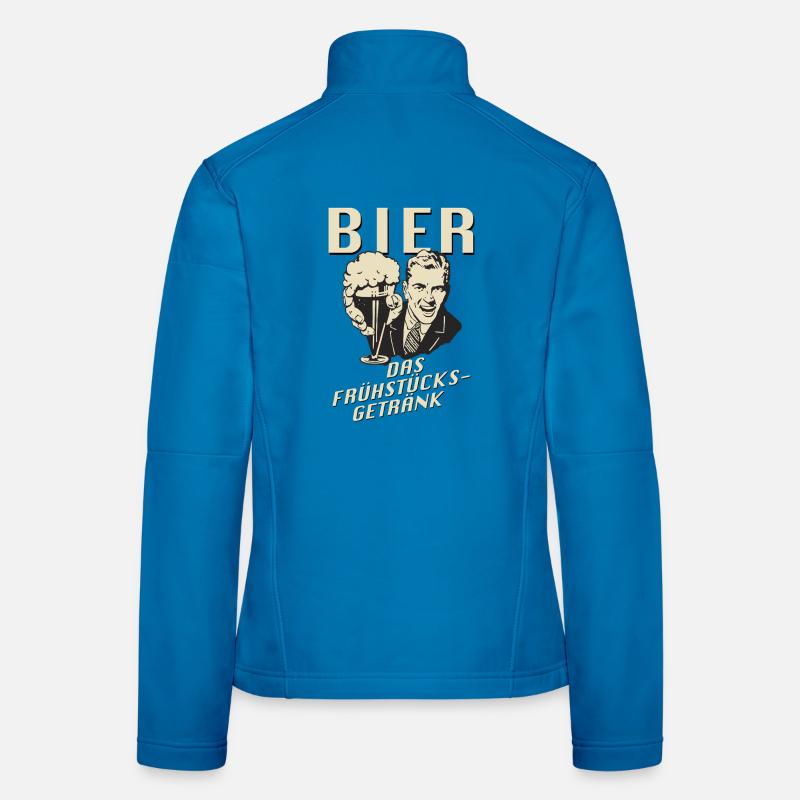 Bière, la boisson du petit-déjeuner Veste en tissu softshell Femme