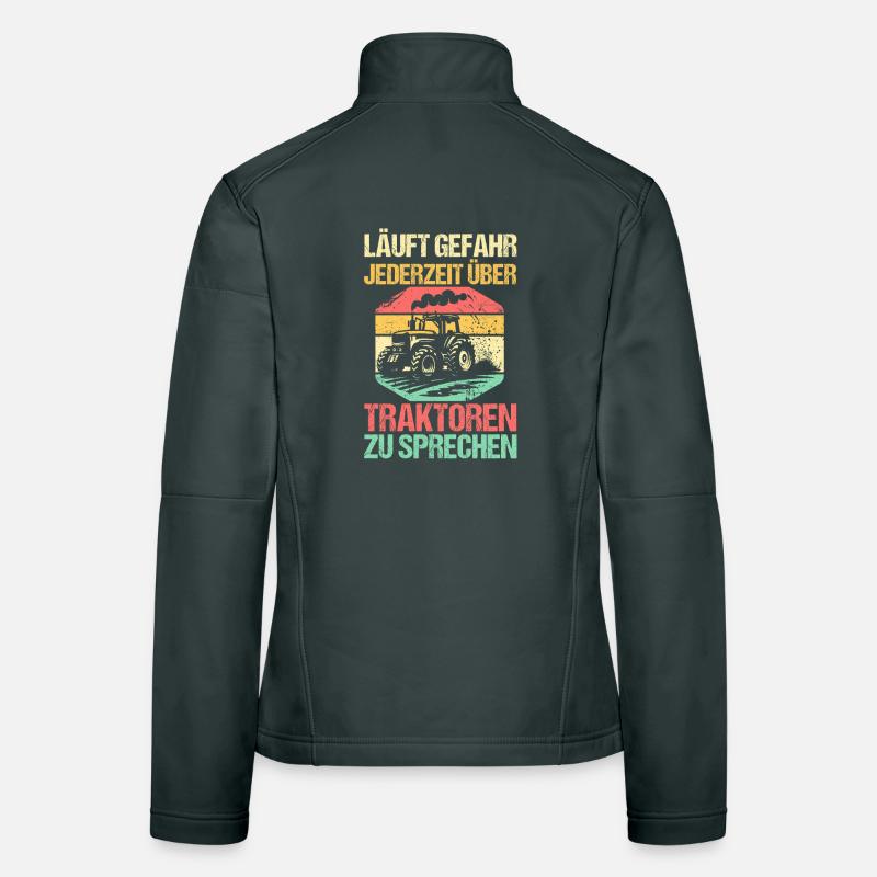 Tractor Farmer Farmer Tractor Driver Tractor Women's Softshell Jacket