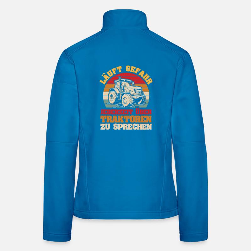 Tractor Farmer Farmer Tractor Driver Tractor Women's Softshell Jacket