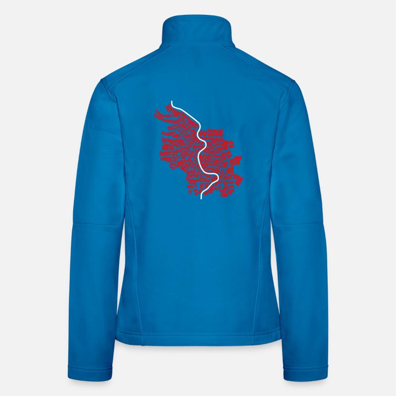Cologne - 86 Veedel Rut un Wiess - Women's Softshell Jacket - light blue