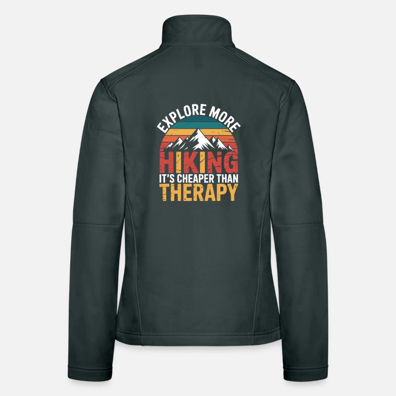 Explore More. It's Cheaper than Therapy Women's Softshell Jacket