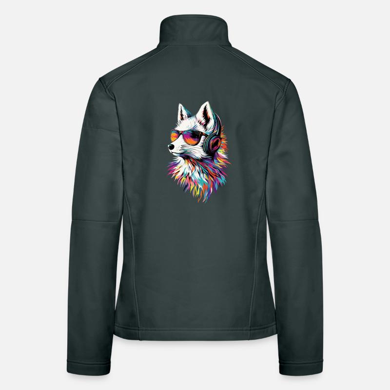 Polarfuchs Schneefuchs Eisfuchs Süßer Weißer Fuchs Frauen Softshelljacke