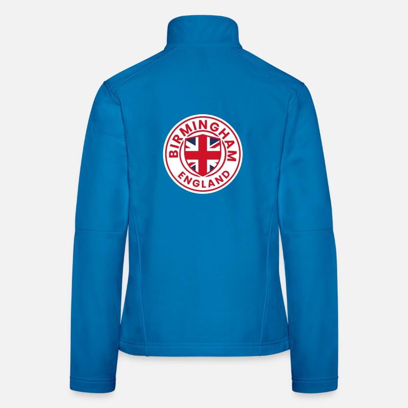 Emblème de Birmingham, Angleterre, Veste en tissu softshell Femme