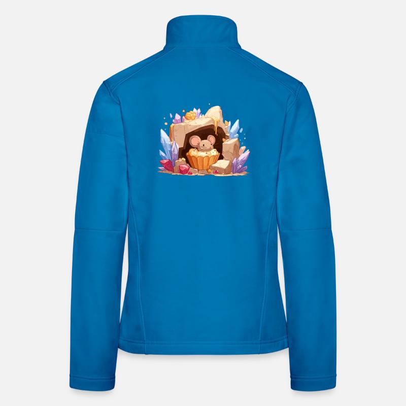 Crystal Cave Mouse Cake Women's Softshell Jacket