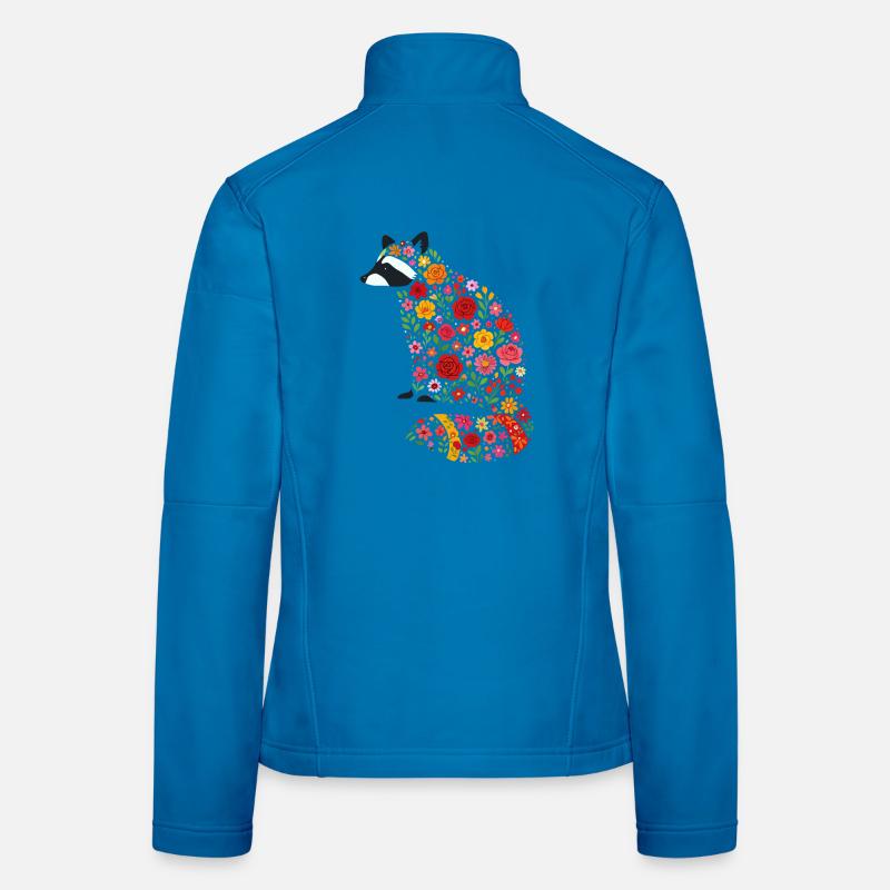 Waschbär Frauen Softshelljacke