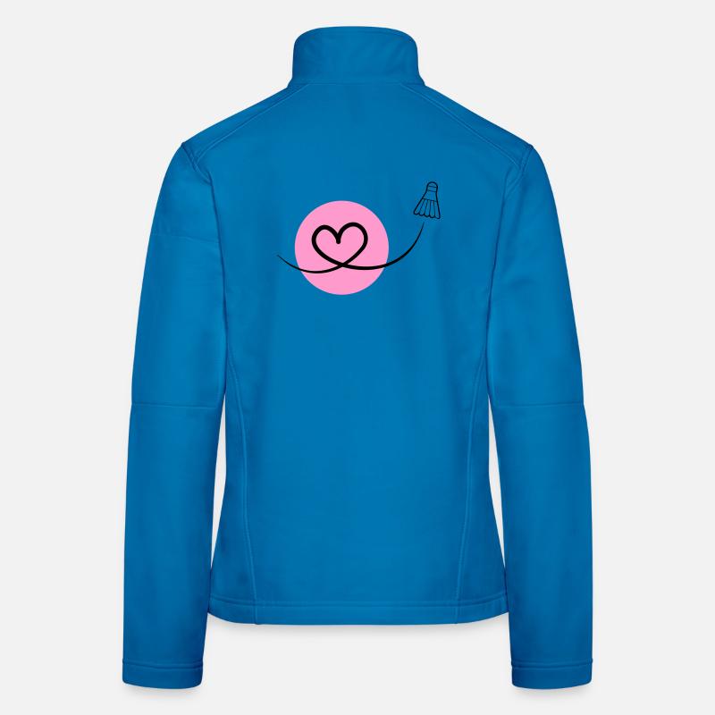 Badminton Love – Badminton Heart Women's Softshell Jacket