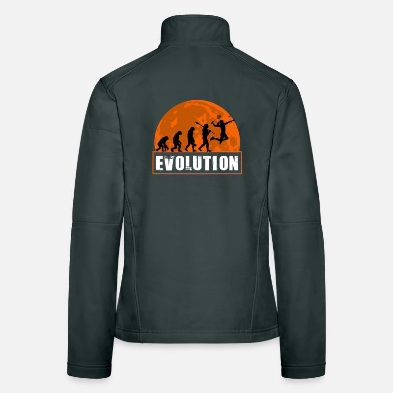 Badminton Evolution Player Smash Schläger Sportkunst Frauen Softshelljacke