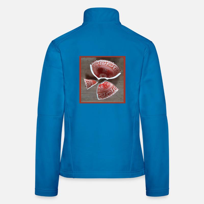 zerbrochene Schale Musterung  Frauen Softshelljacke