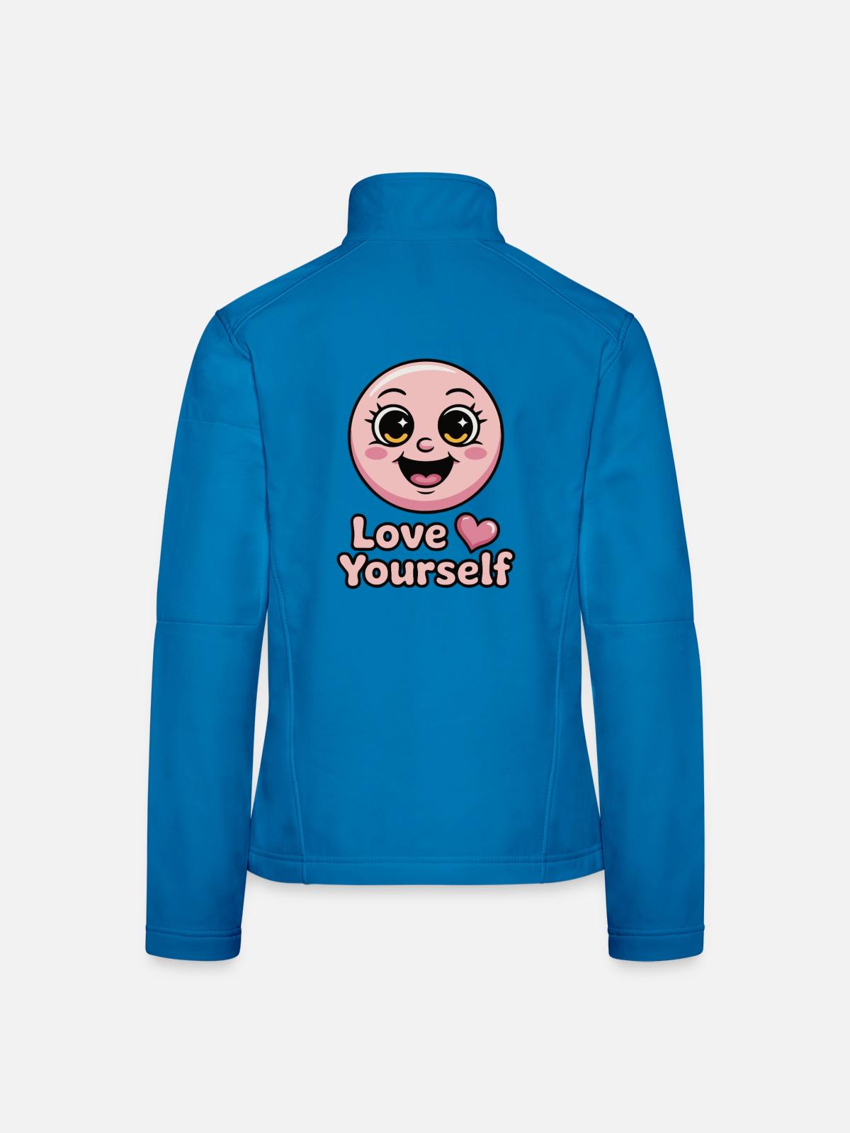 sich selbst lieben - Frauen Softshelljacke - Lichtblau - Hinten