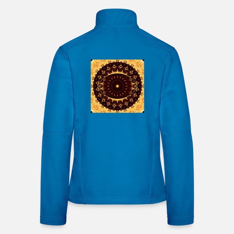 Fire Eye Mandala Women's Softshell Jacket