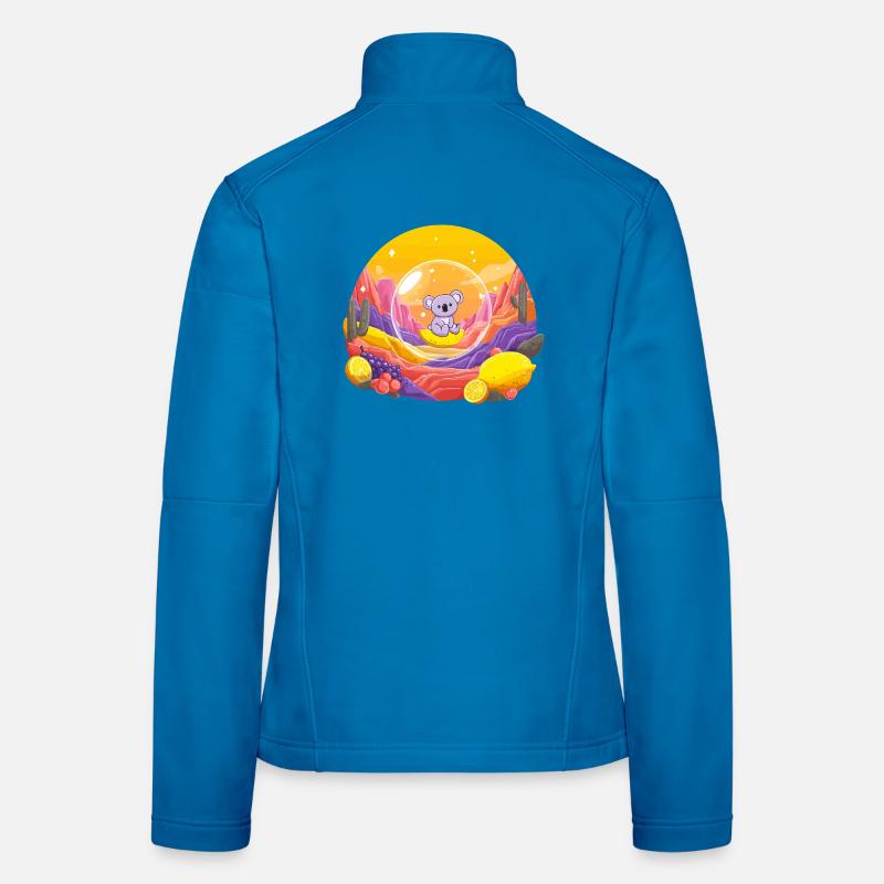 Koala im Glaskugel-Wunderland - Frauen Softshelljacke - Lichtblau