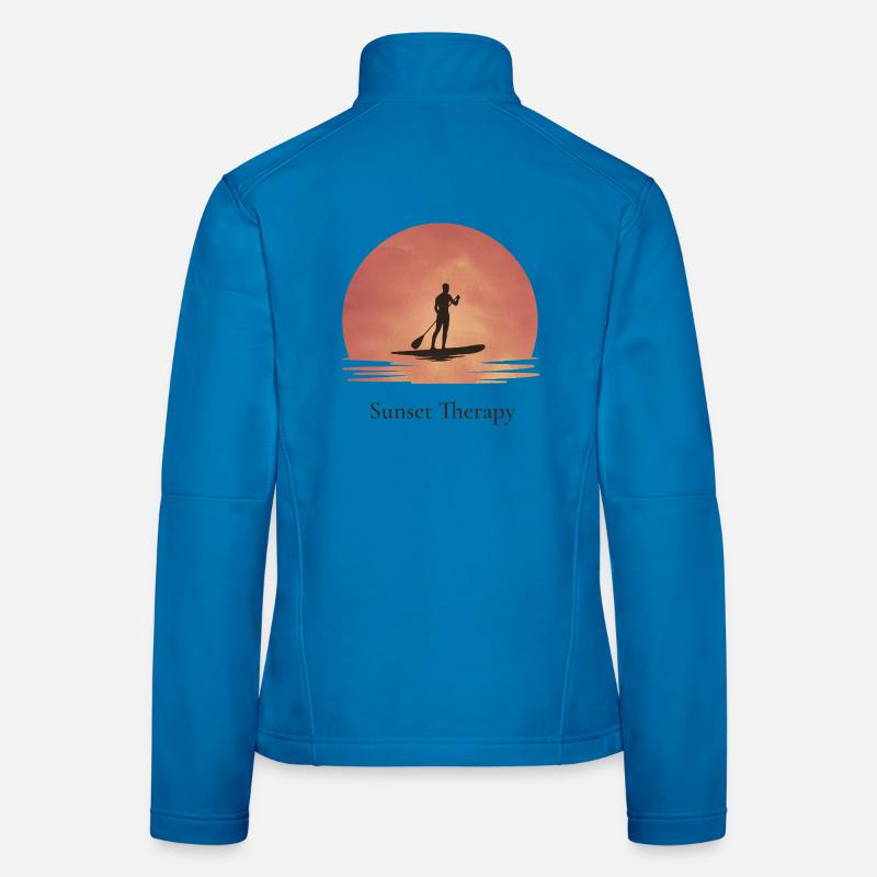 Sunset Therapy – Ruhe am Wasser Frauen Softshelljacke