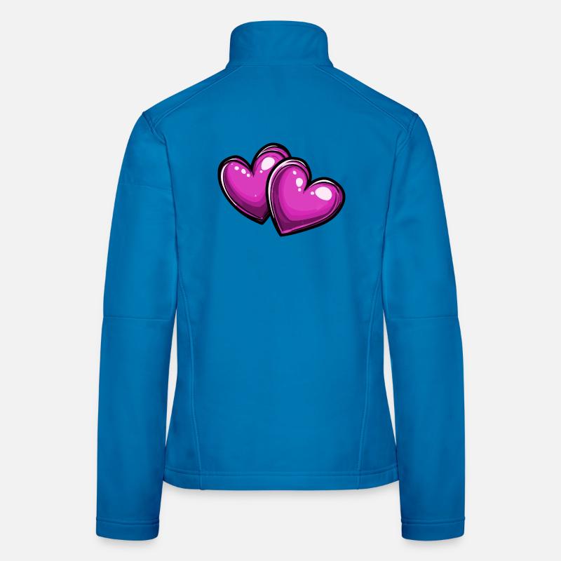 Simbolo d'amore dei cuori Giacca softshell da donna
