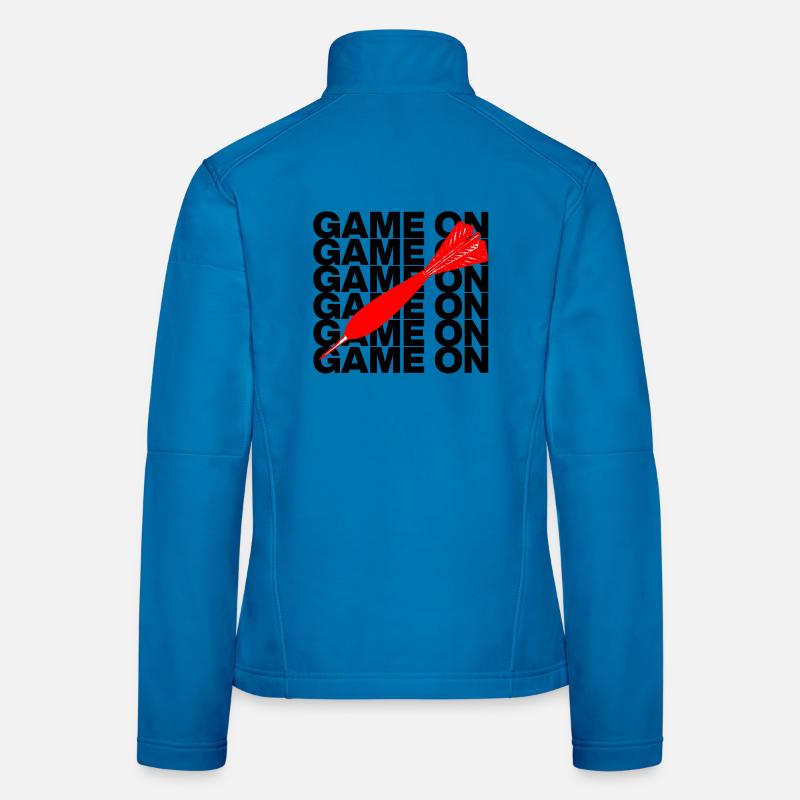 Game On: Dart Attack! ONEHUNDRETEIGHTY, Pfeil rot Frauen Softshelljacke