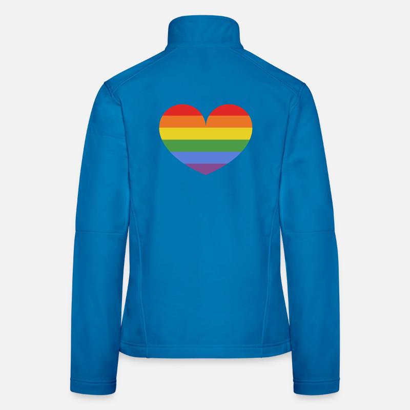 Regenbogenherz Frauen Softshelljacke