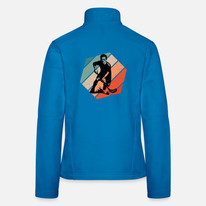 Motif classique du floorball Veste en tissu softshell Femme