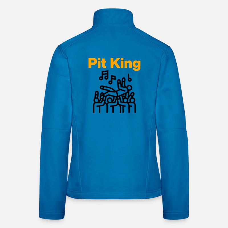 Pit King, Mosh Monarch! Women's Softshell Jacket