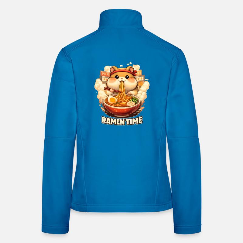 Hamster Ramen Time Kawaii Nudeln Frauen Softshelljacke