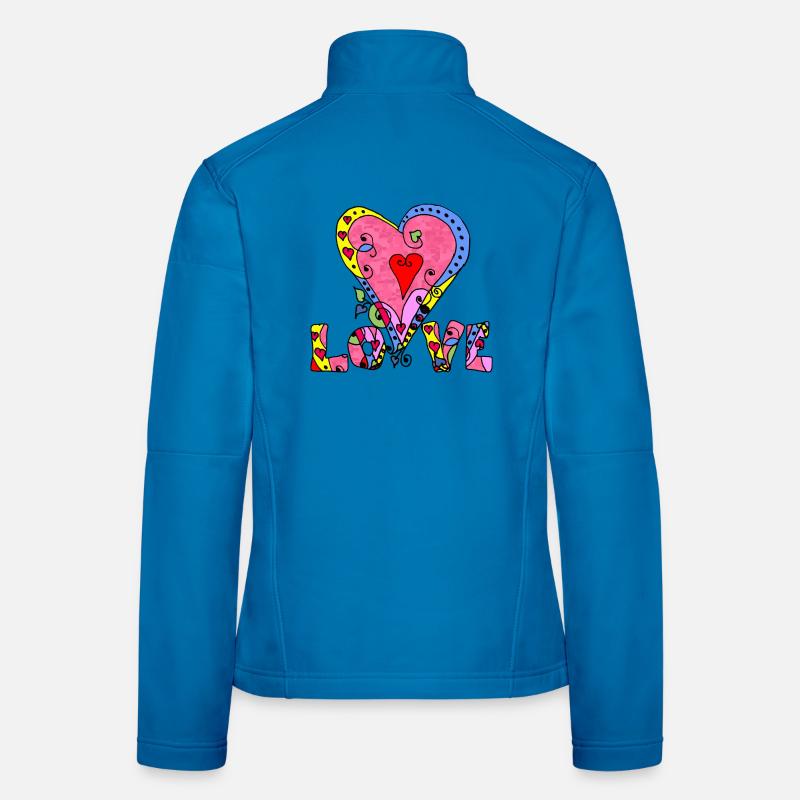 Herz Frauen Softshelljacke
