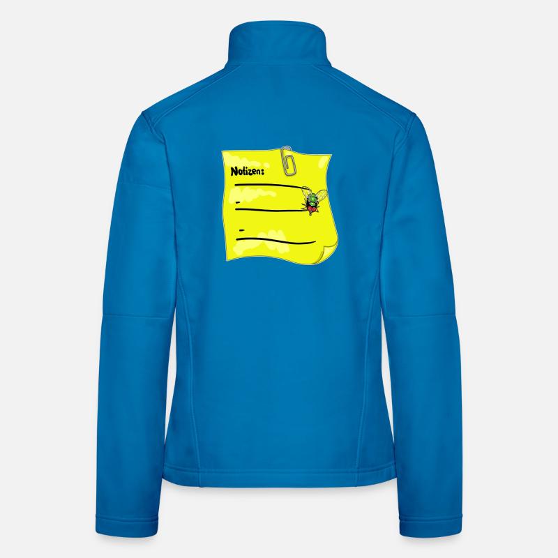 Bloc-notes jaune – Trombone & faux nœud papillon Veste en tissu softshell Femme