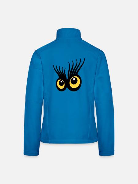 Eyes - Women's Softshell Jacket - light blue - Back