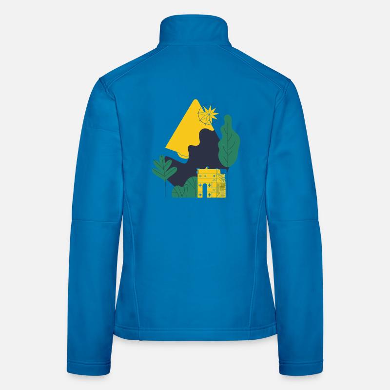 Abstract Desert Landscape Women's Softshell Jacket