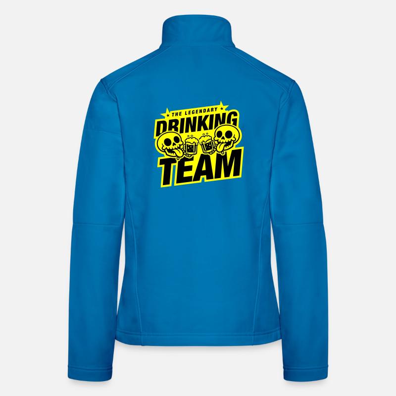 Drinking Team Skeleton Beer Women's Softshell Jacket