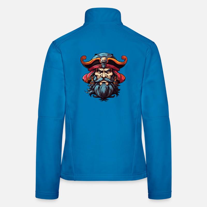 Pirate à la barbe comic Veste en tissu softshell Femme