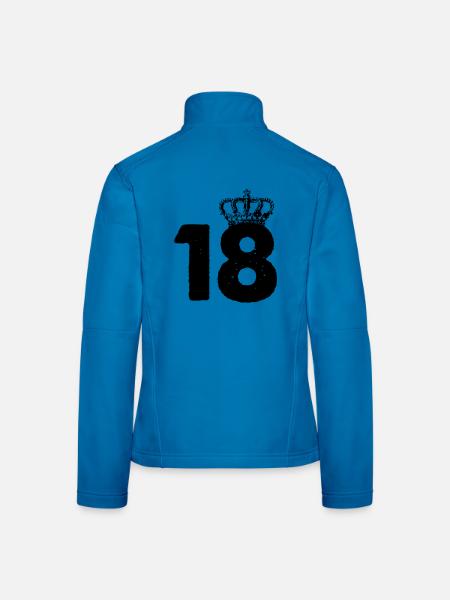 18 Krone - Frauen Softshelljacke - Lichtblau