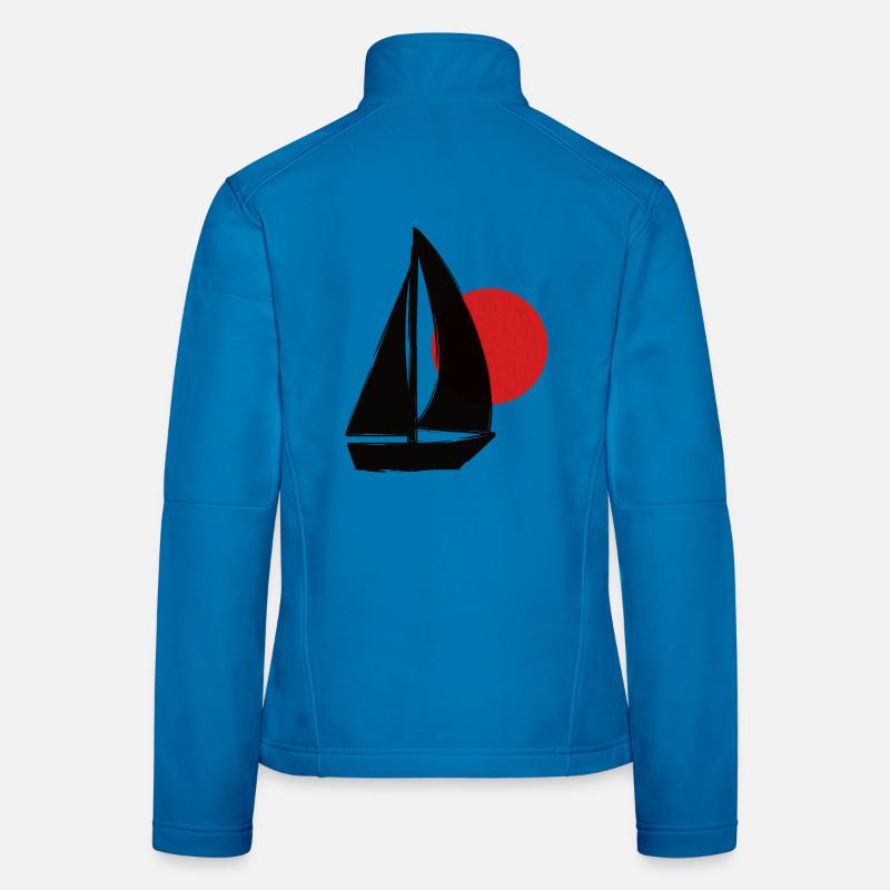 Boat before sunset Women's Softshell Jacket