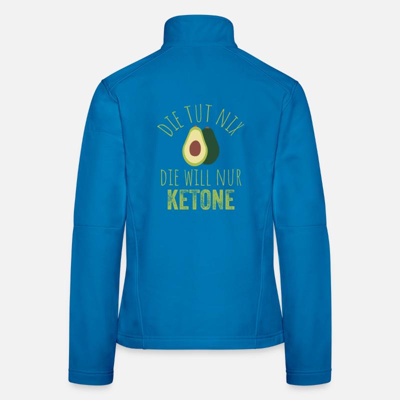 Avocado Keto Spruch Tee Frauen Softshelljacke
