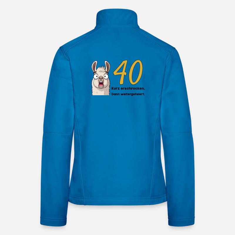 40e anniversaire – brièvement effrayé, puis célébré Veste en tissu softshell Femme
