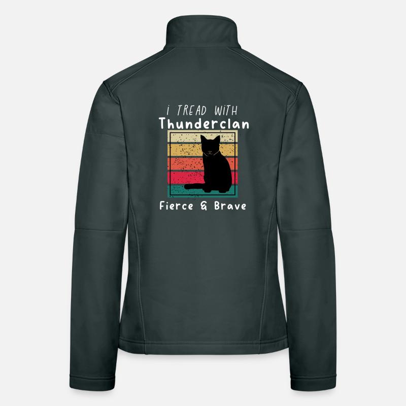 ThunderClan Pride-guerriers chats - rétro vintage Veste en tissu softshell Femme