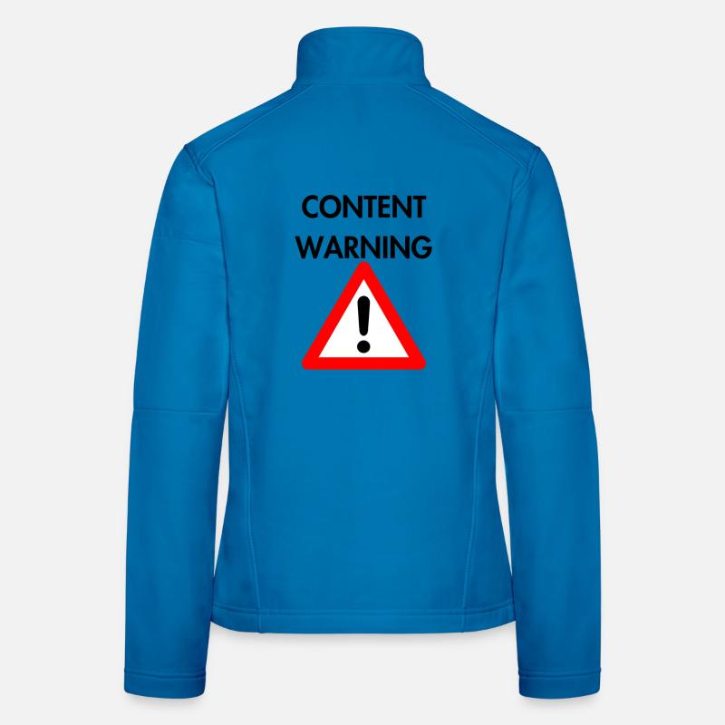 Content Warning Women's Softshell Jacket