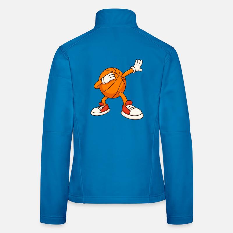 Basketball-Maskottchen-Deckgesicht Frauen Softshelljacke