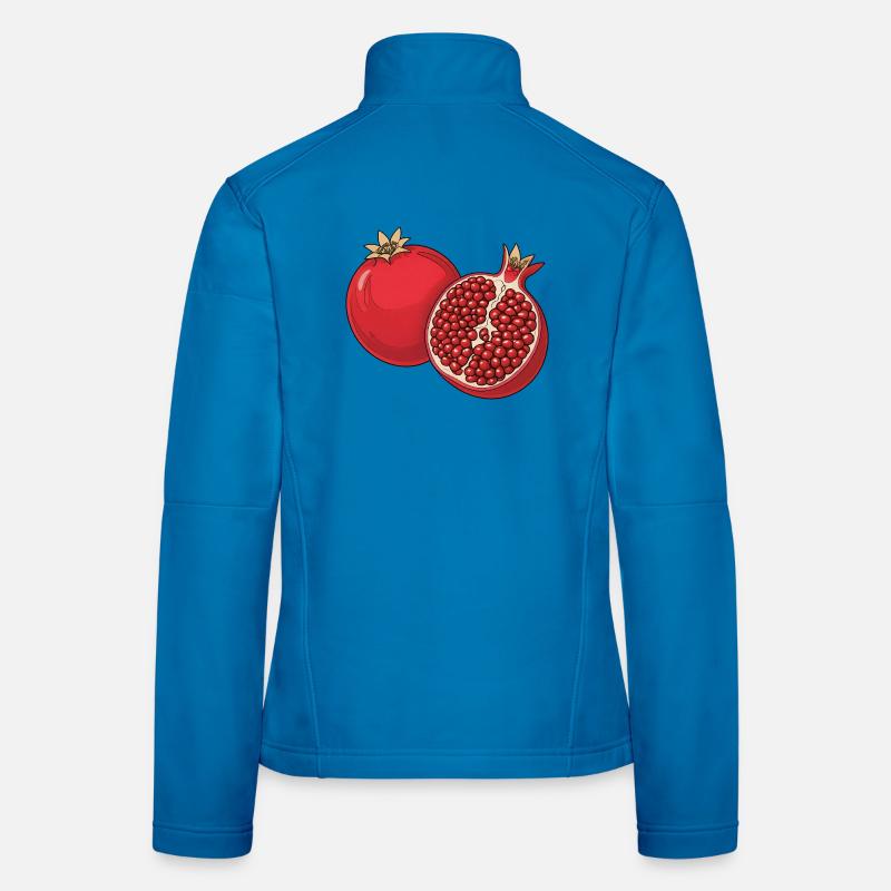 Pomegranate Illustration Women's Softshell Jacket