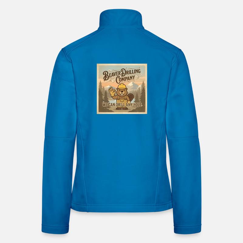 Beaver Drilling Co peut percer n’importe quel trou. Terre Veste en tissu softshell Femme