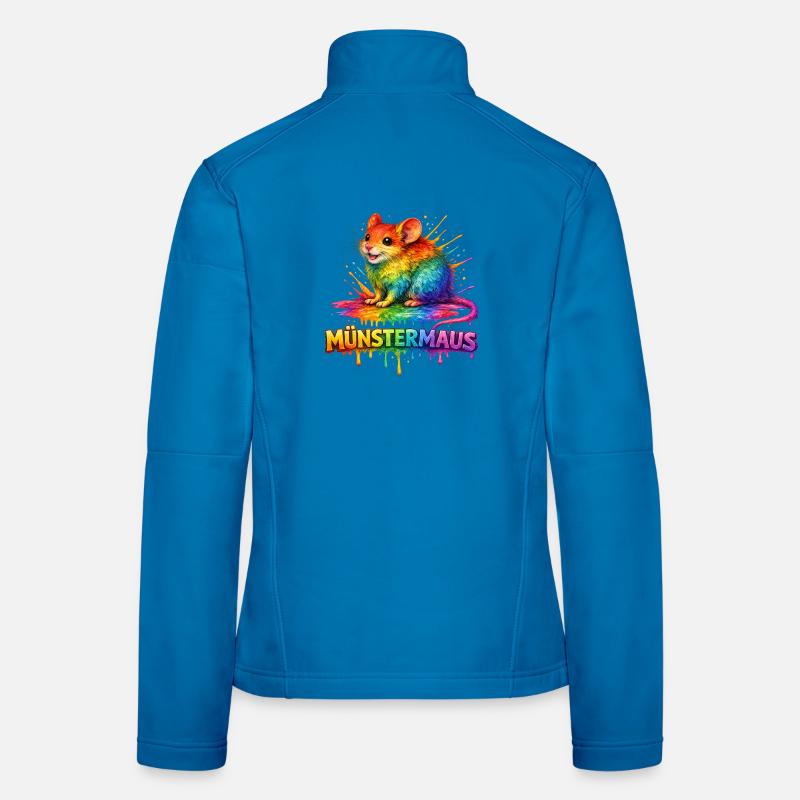 Munster Mouse Rainbow Women's Softshell Jacket