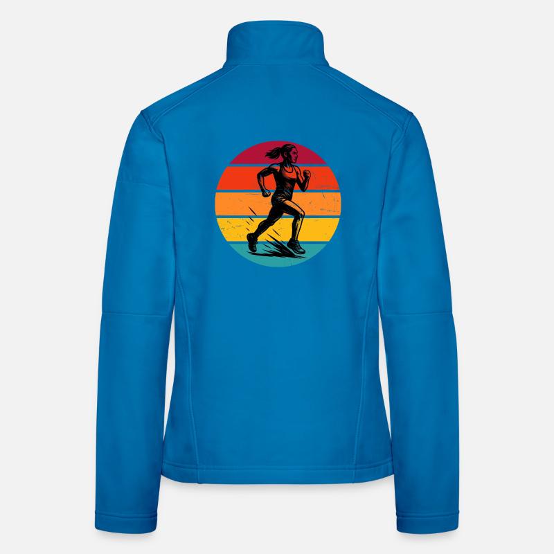Illustration de course pour la course Veste en tissu softshell Femme