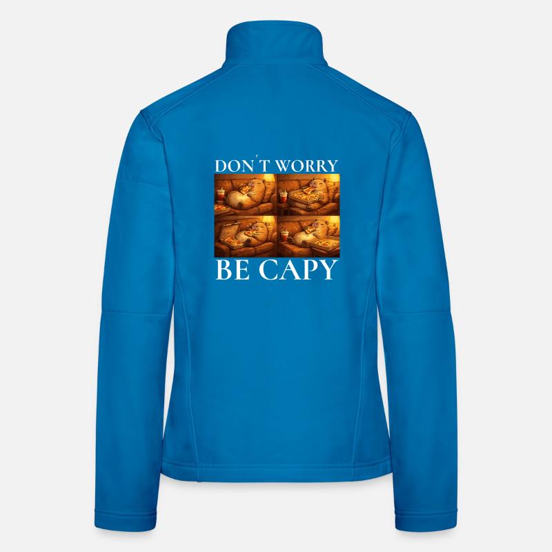 Don’t Worry Capybara Pizza Capybara Motiv Frauen Softshelljacke