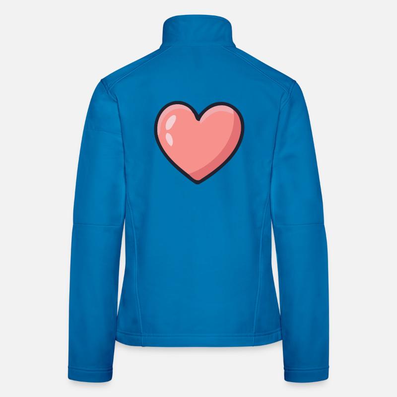 Graphic Rosé Heart Women's Softshell Jacket