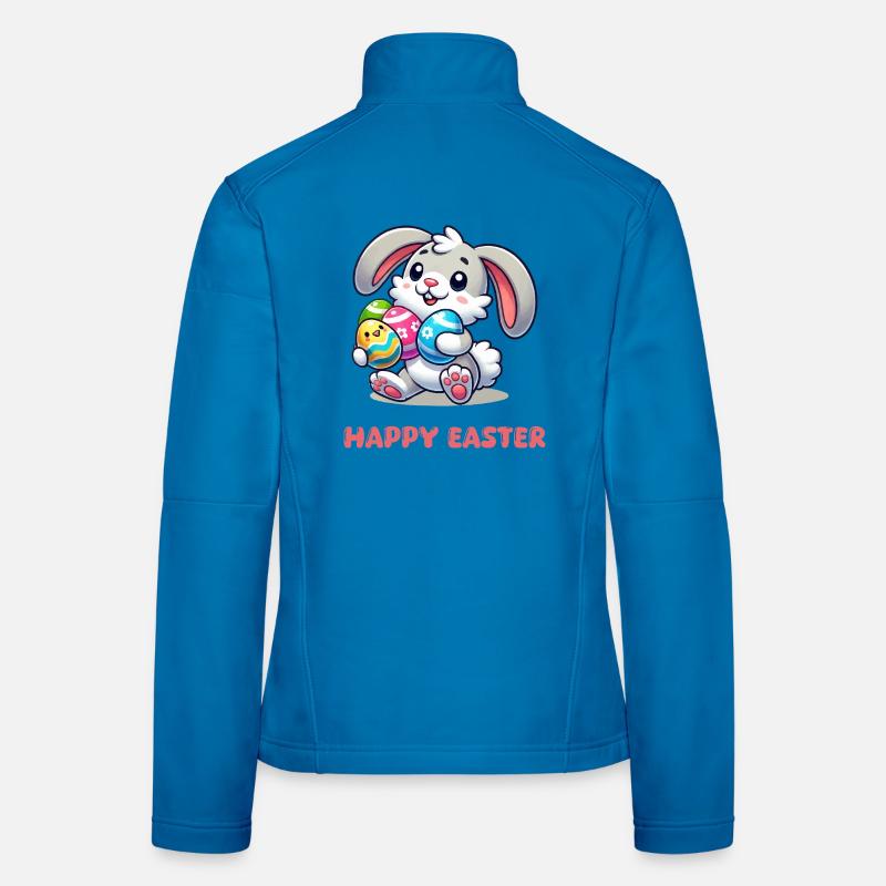 Bunny Easter Bunny Comic Women's Softshell Jacket