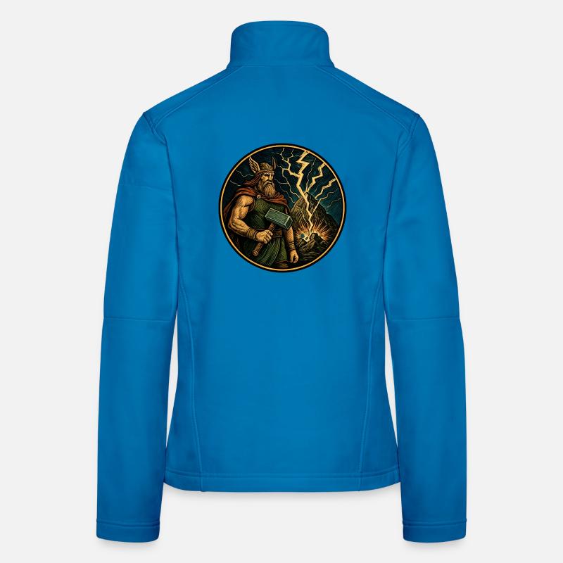 Thor mit Hammer Frauen Softshelljacke